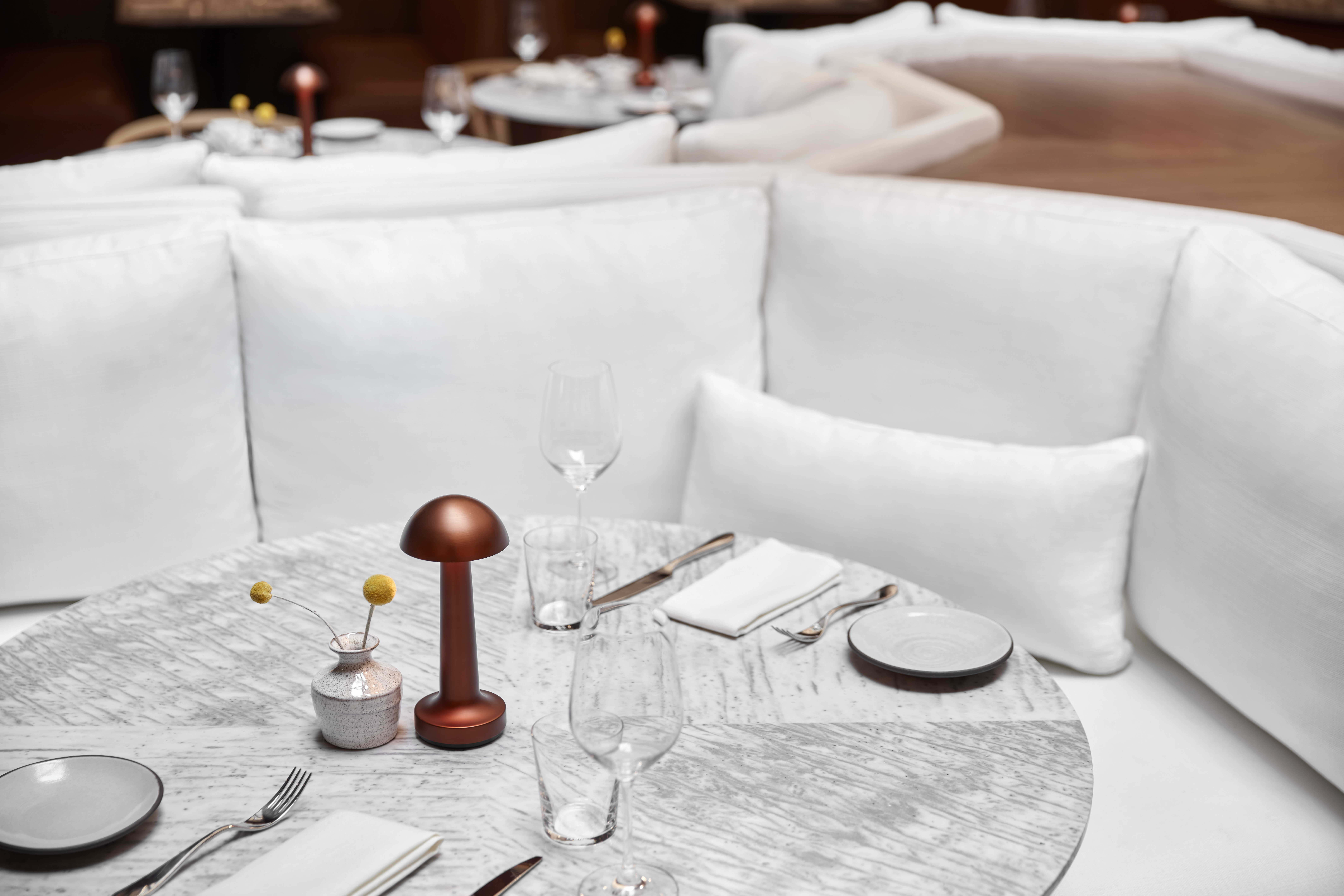 Table set for dinner