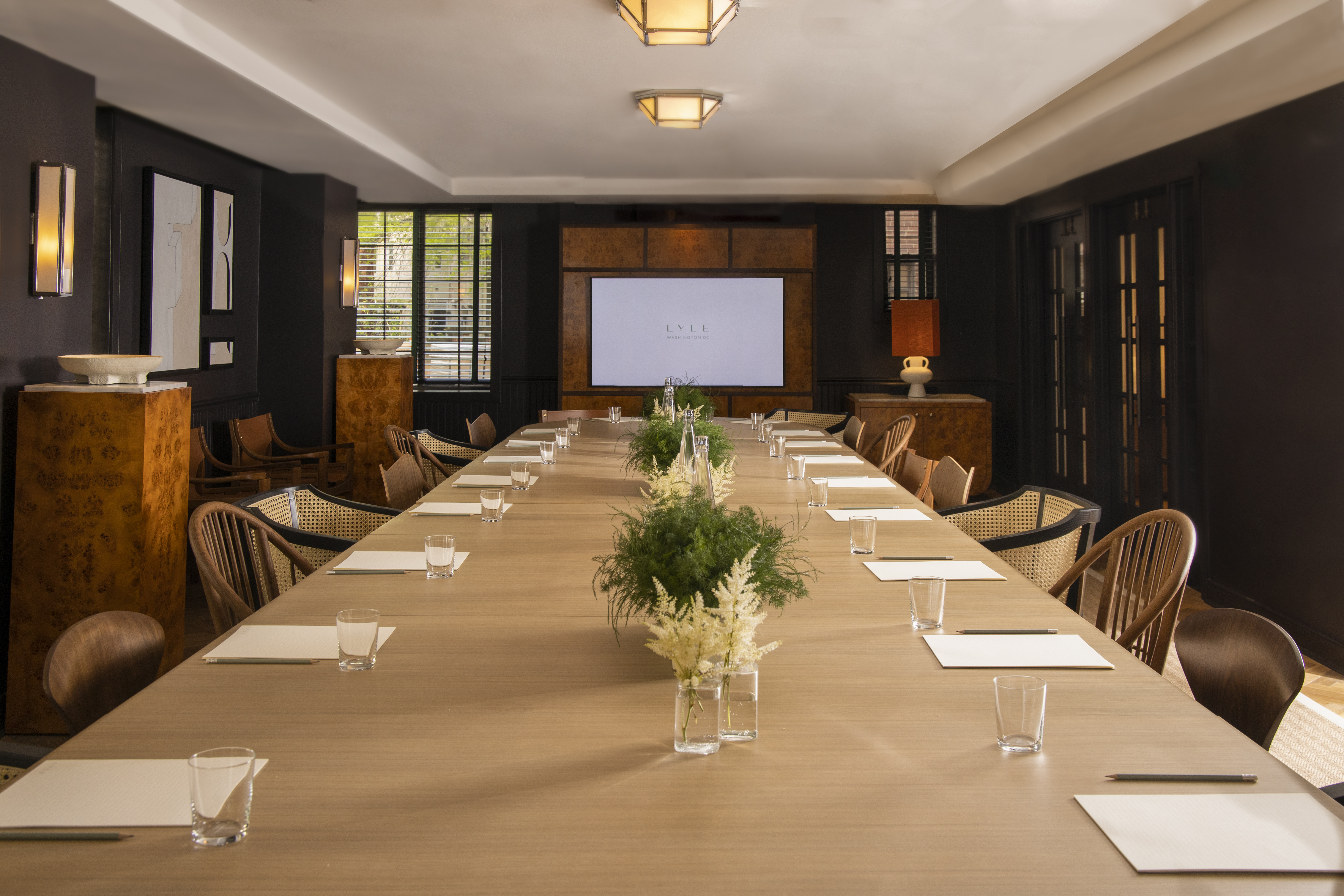 The Parlor meeting room table